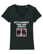 ADULTS Tricou mânecă scurtă guler V Damă Evoker