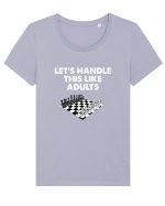 ADULTS Tricou mânecă scurtă guler larg fitted Damă Expresser