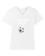ADULTS Tricou mânecă scurtă guler V Bărbat Presenter