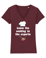 CHEF Tricou mânecă scurtă guler V Damă Evoker