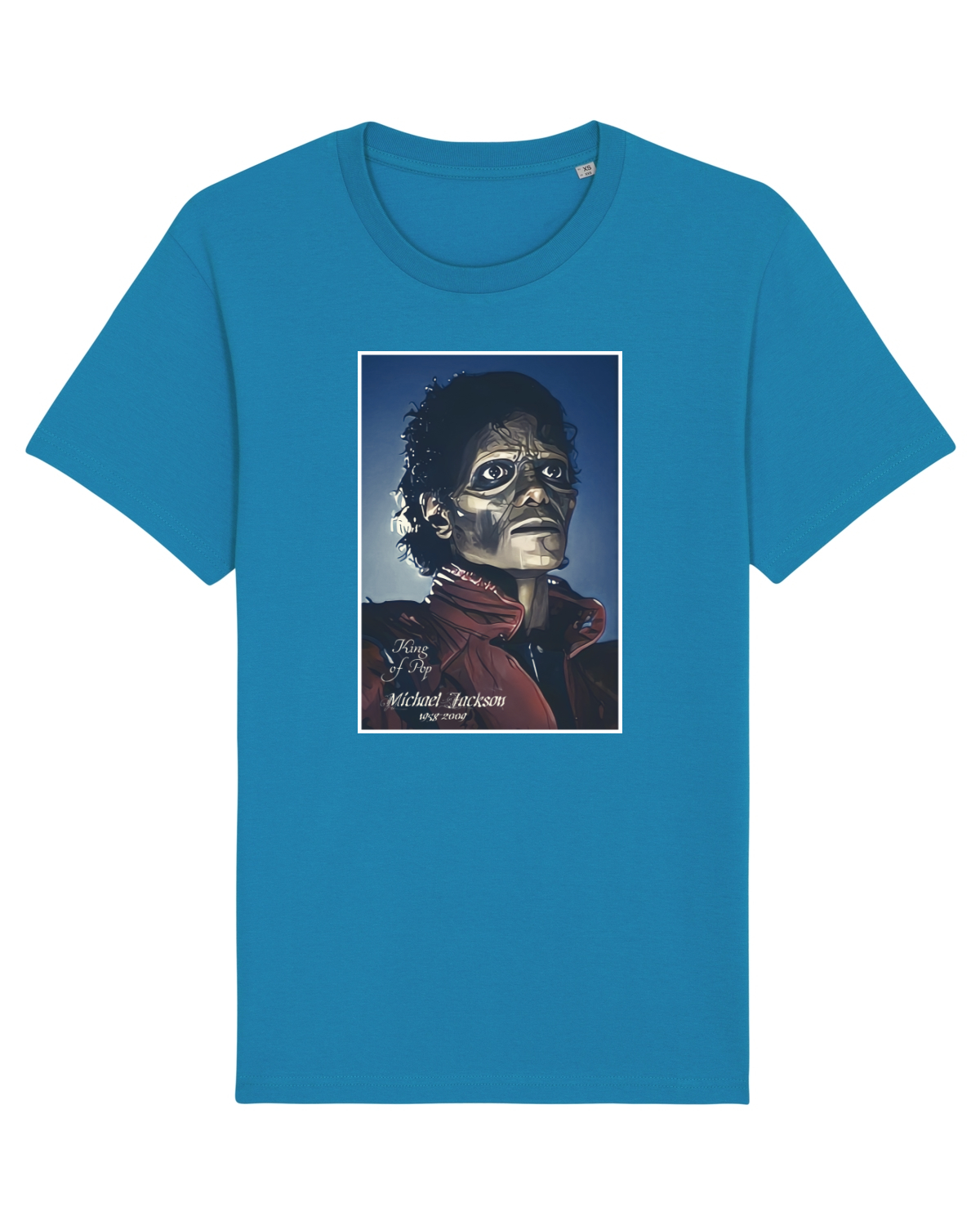 Tricou mânecă scurtă Unisex Rocker Azur