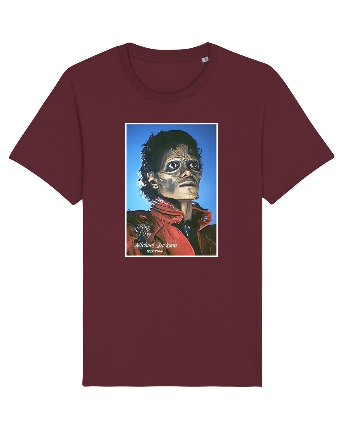 Tricou mânecă scurtă Unisex Rocker Burgundy