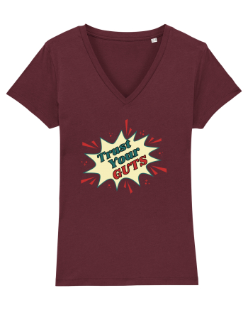 Pop Art  Burgundy