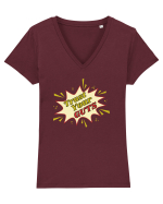 Pop Art  Tricou mânecă scurtă guler V Damă Evoker