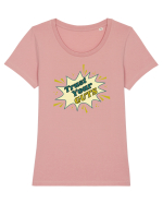 Pop Art  Tricou mânecă scurtă guler larg fitted Damă Expresser