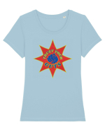 Pop Art  Tricou mânecă scurtă guler larg fitted Damă Expresser