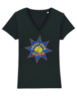 Pop Art  Tricou mânecă scurtă guler V Damă Evoker