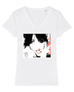 the distillers Tricou mânecă scurtă guler V Damă Evoker