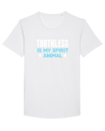 TOOTHLESS Tricou mânecă scurtă guler larg Bărbat Skater