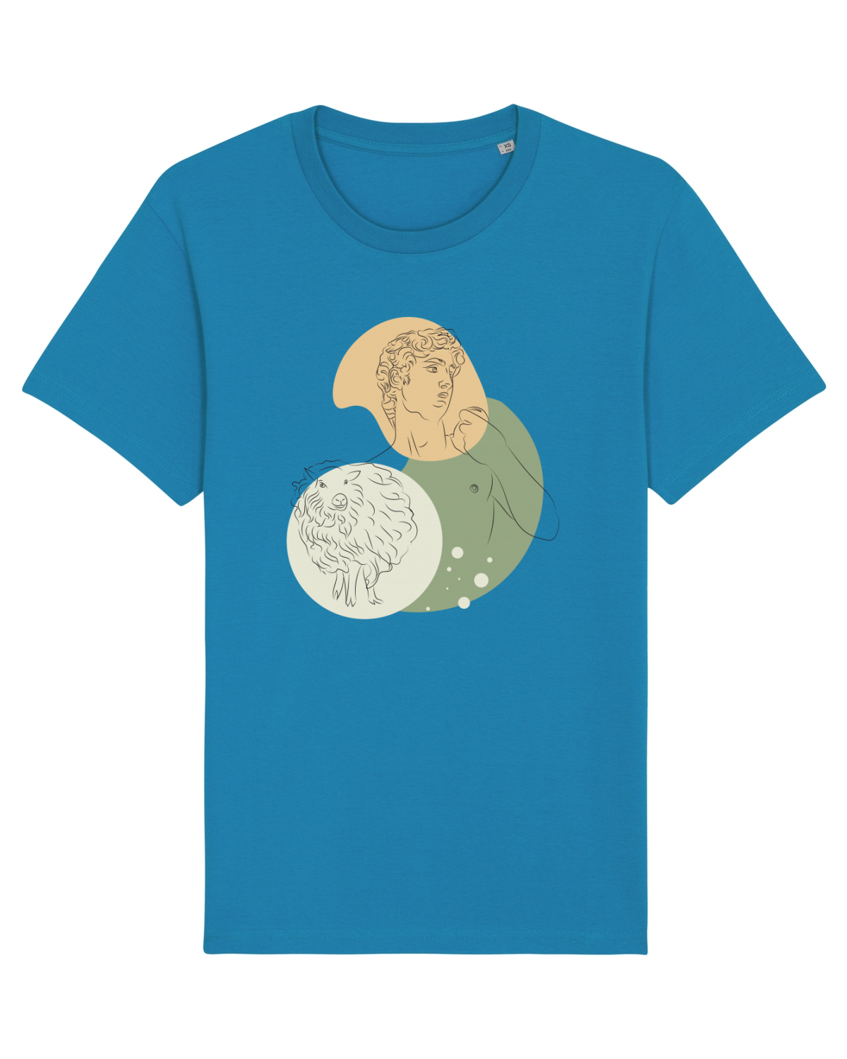 Tricou mânecă scurtă Unisex Rocker Azur