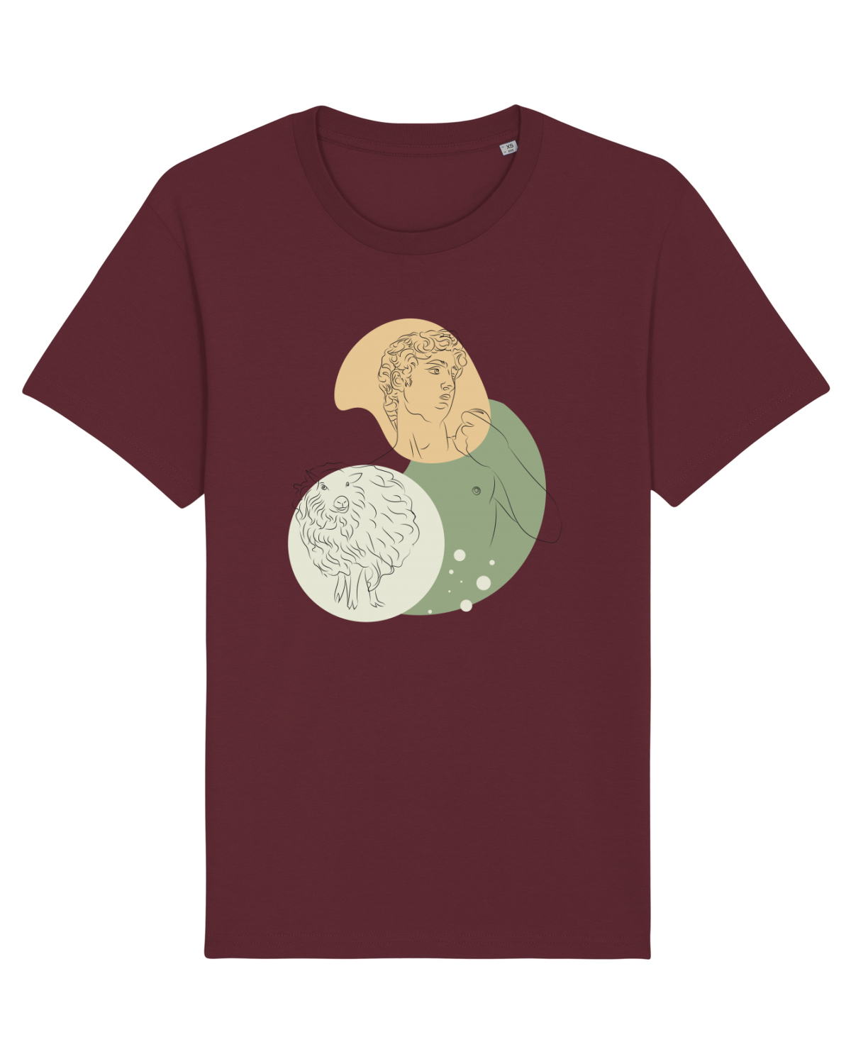 Tricou mânecă scurtă Unisex Rocker Burgundy
