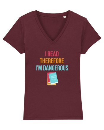 READING BOOKS Burgundy