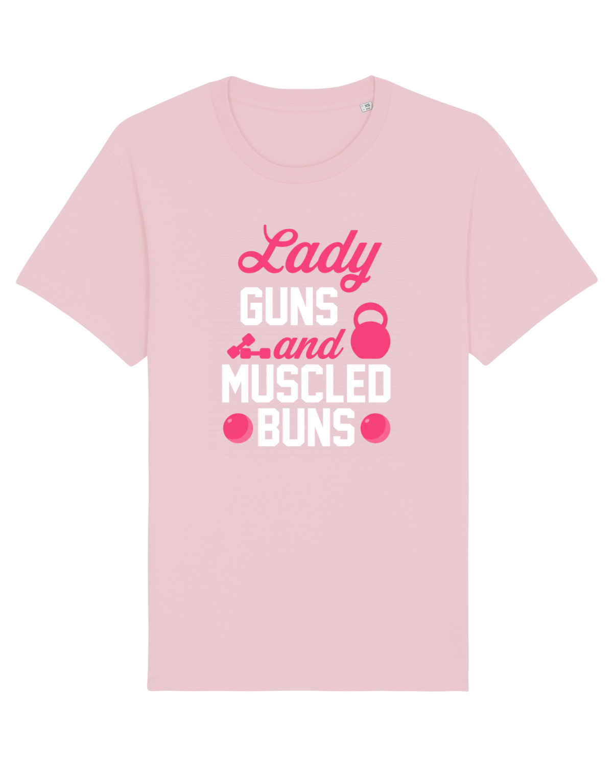 Tricou mânecă scurtă Unisex Rocker Cotton Pink