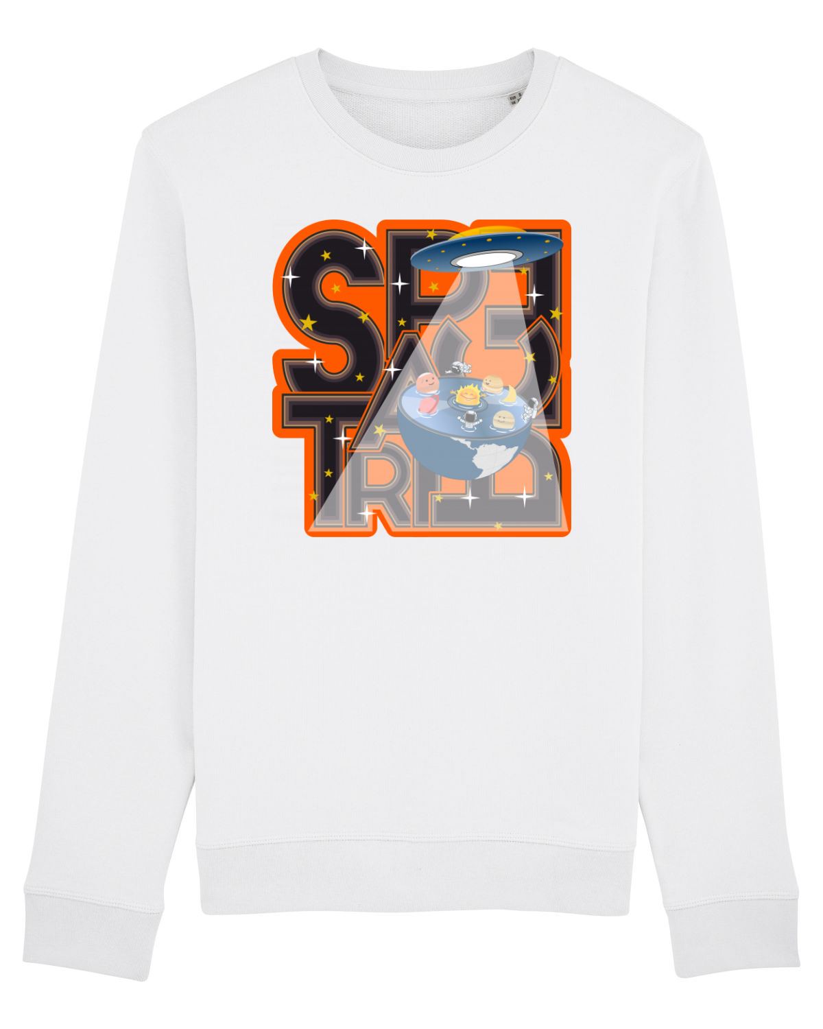 Bluză mânecă lungă Unisex Rise White