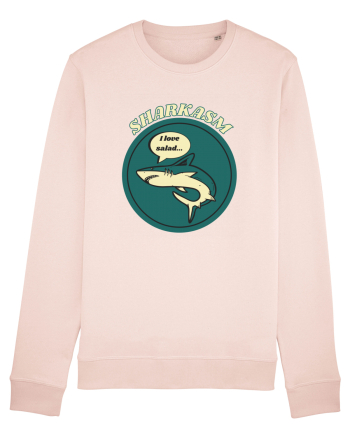 Sharkasm Funny Shark Pun Candy Pink