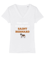 SAINT BERNARD Tricou mânecă scurtă guler V Damă Evoker