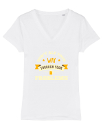 BEER Tricou mânecă scurtă guler V Damă Evoker