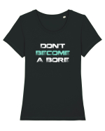 BORE Tricou mânecă scurtă guler larg fitted Damă Expresser
