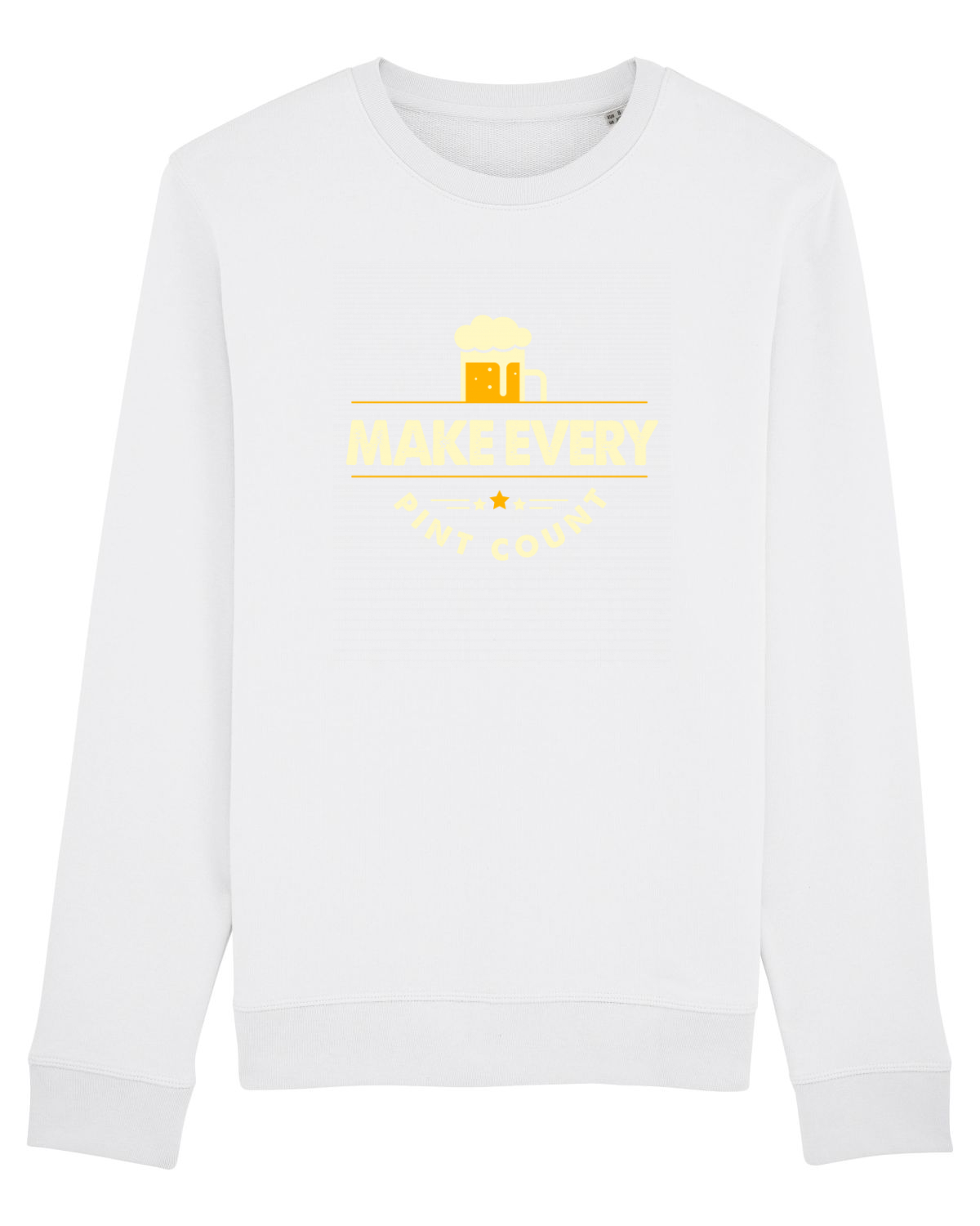 Bluză mânecă lungă Unisex Rise White