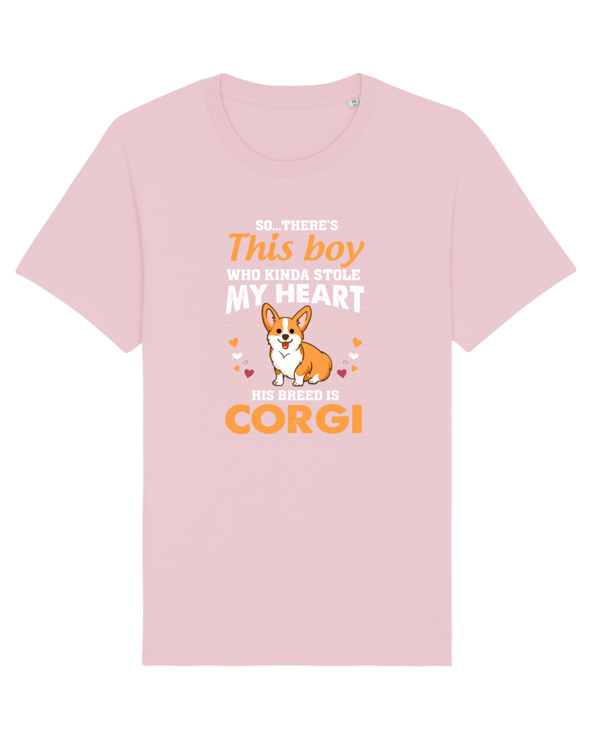 Tricou mânecă scurtă Unisex Rocker Cotton Pink