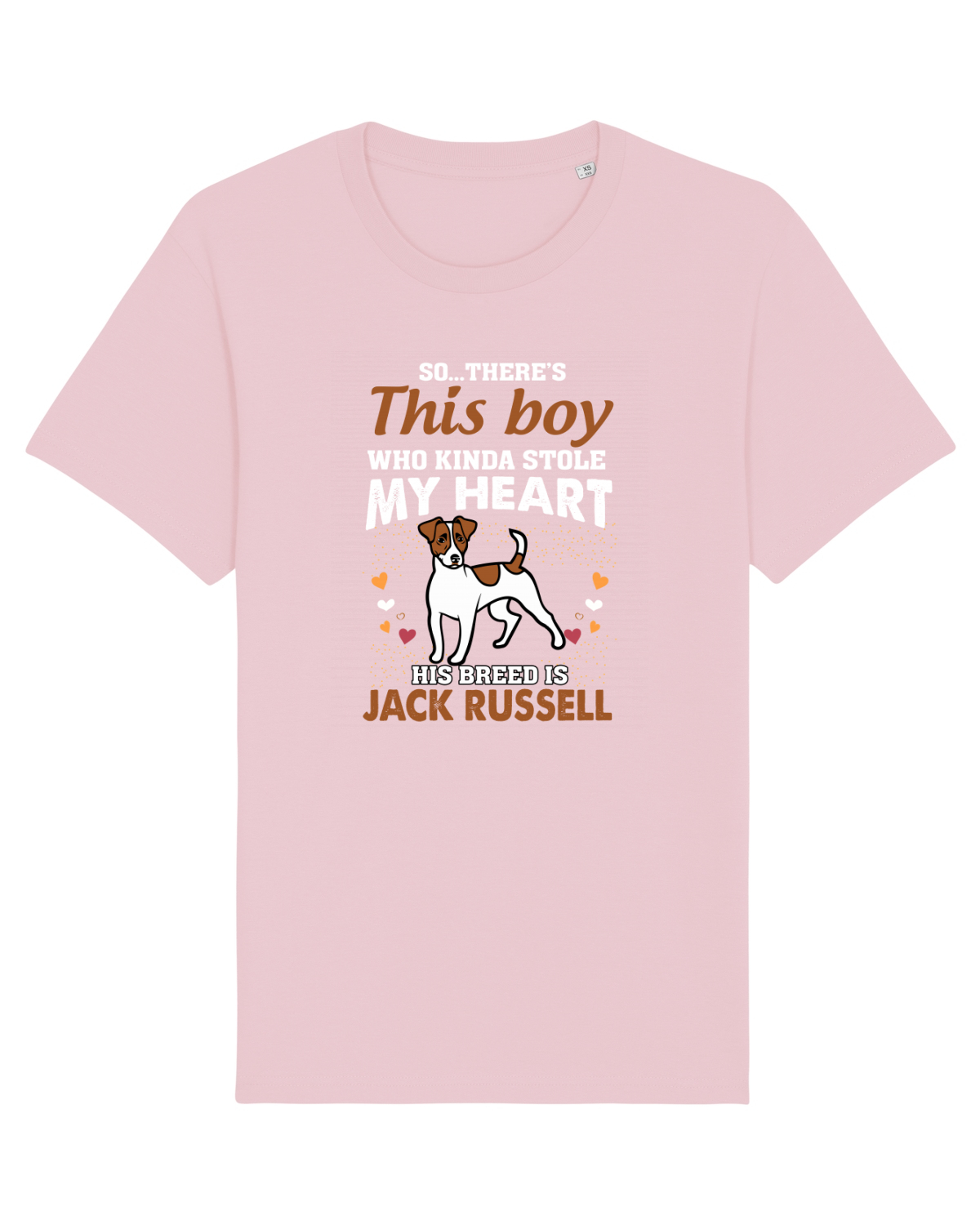 Tricou mânecă scurtă Unisex Rocker Cotton Pink