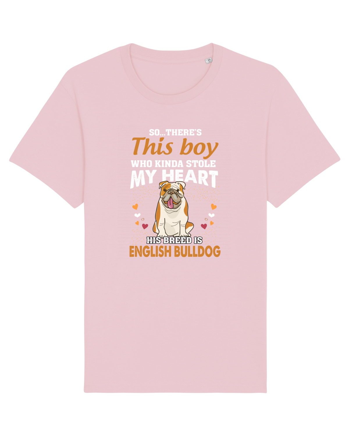 Tricou mânecă scurtă Unisex Rocker Cotton Pink