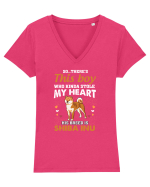 SHIBA INU Tricou mânecă scurtă guler V Damă Evoker