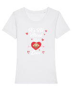 GOLDEN RETRIEVER Tricou mânecă scurtă guler larg fitted Damă Expresser