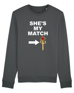 MATCH Bluză mânecă lungă Unisex Rise