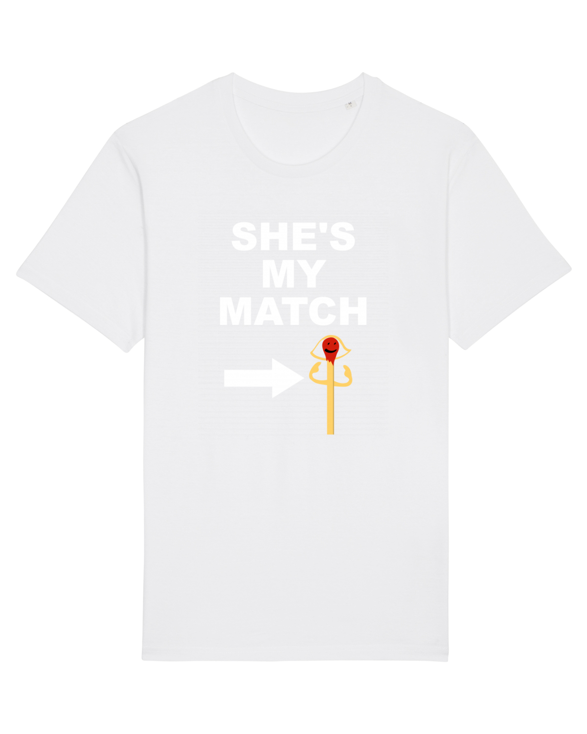 Tricou mânecă scurtă Unisex Rocker White