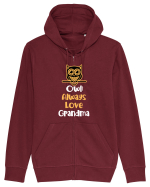 GRANDMA Hanorac cu fermoar Unisex Connector