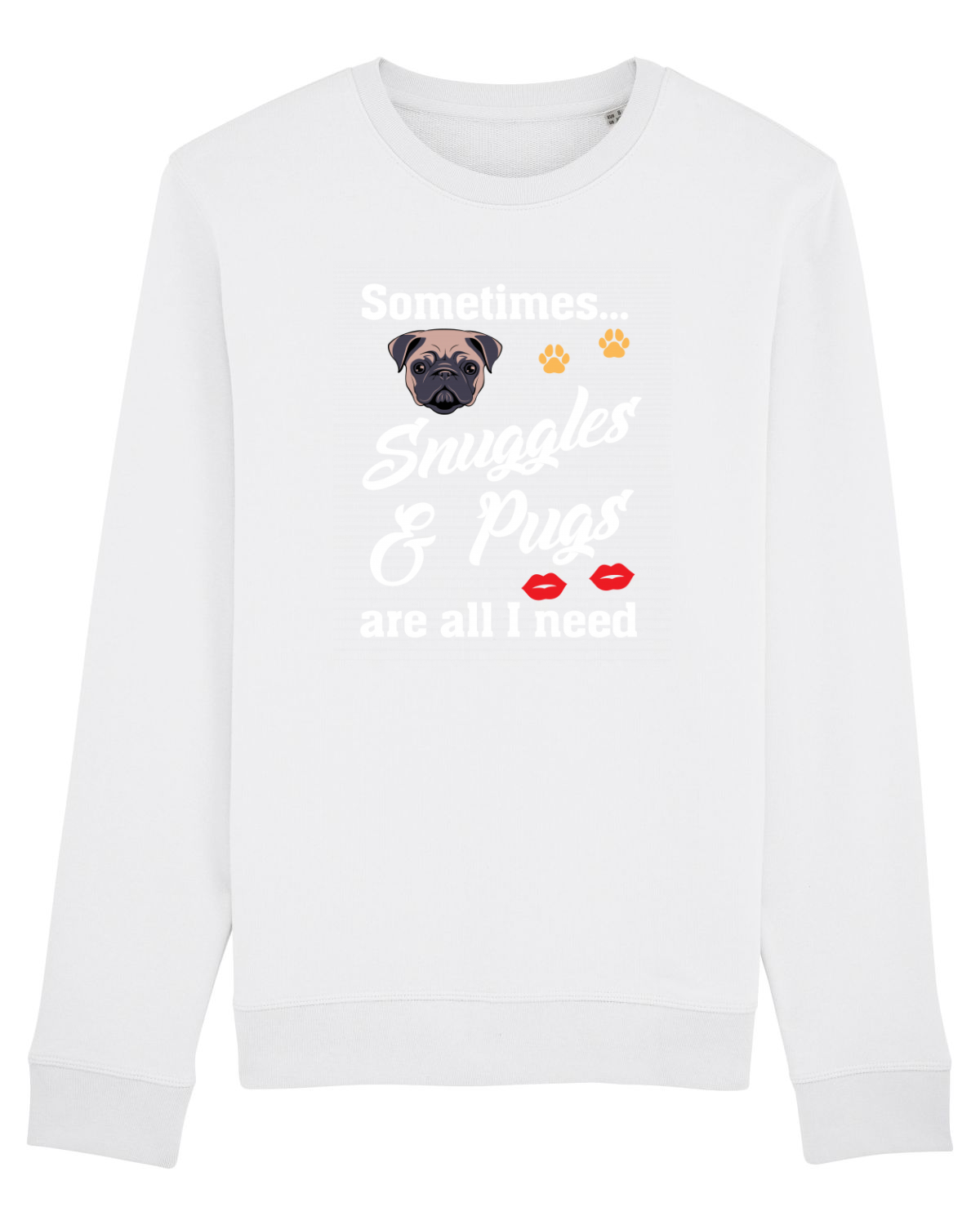 Bluză mânecă lungă Unisex Rise White