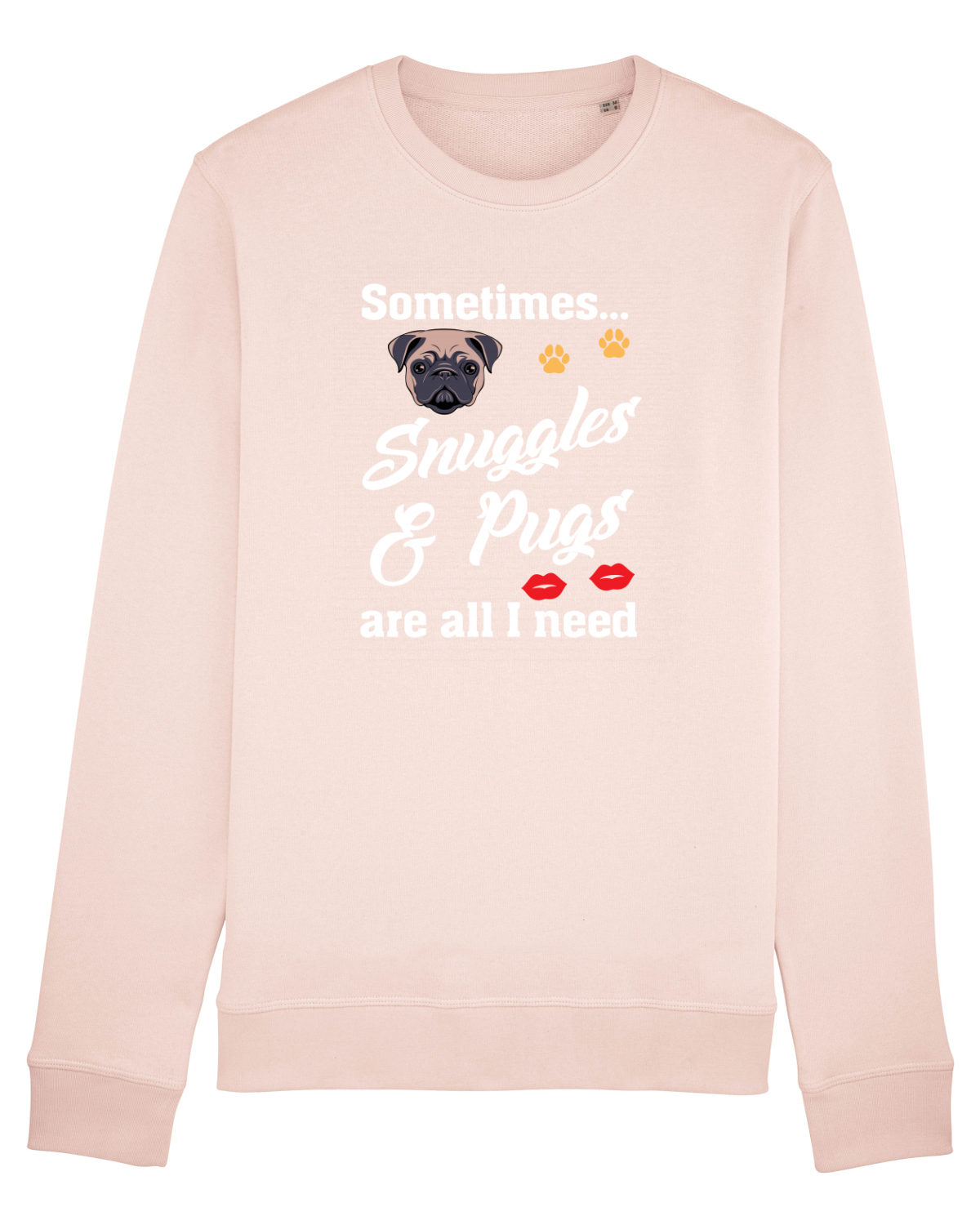 Bluză mânecă lungă Unisex Rise Candy Pink
