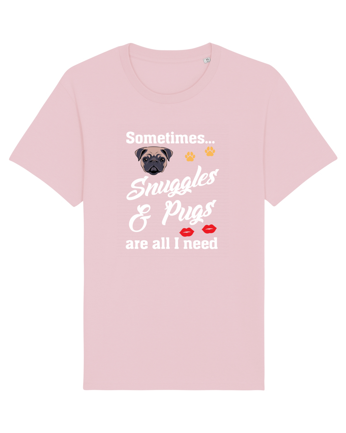 Tricou mânecă scurtă Unisex Rocker Cotton Pink