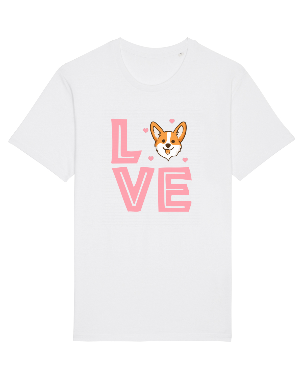 Tricou mânecă scurtă Unisex Rocker White