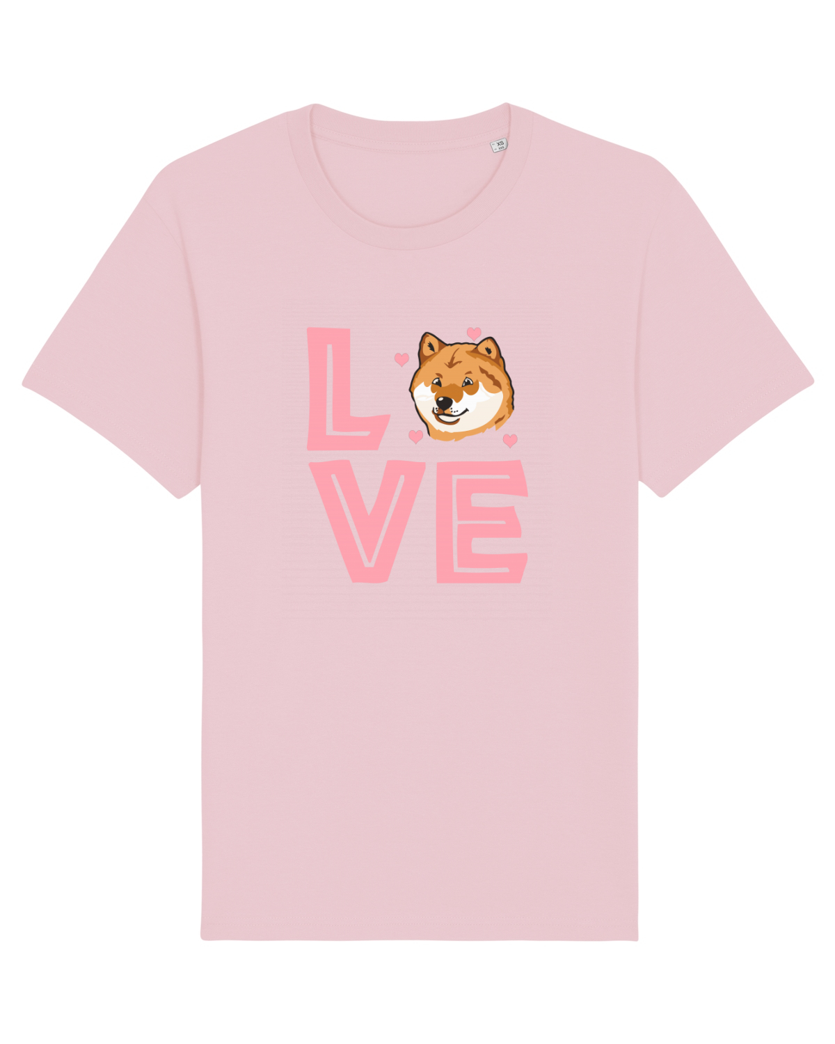 Tricou mânecă scurtă Unisex Rocker Cotton Pink