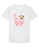GOLDEN RETRIEVER Tricou mânecă scurtă guler larg Bărbat Skater