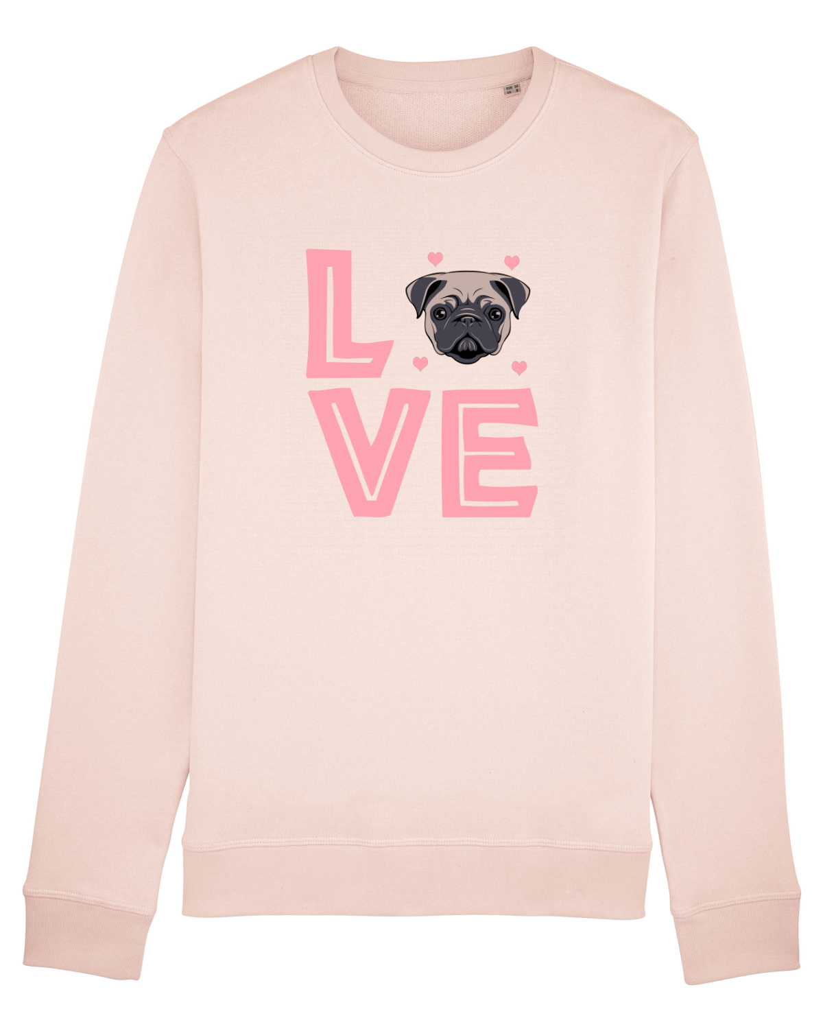 Bluză mânecă lungă Unisex Rise Candy Pink