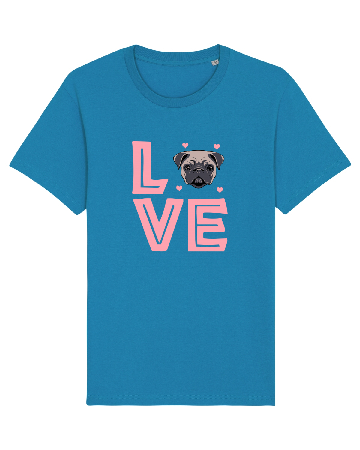 Tricou mânecă scurtă Unisex Rocker Azur