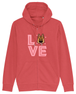 GERMAN SHEPHERD Hanorac cu fermoar Unisex Connector