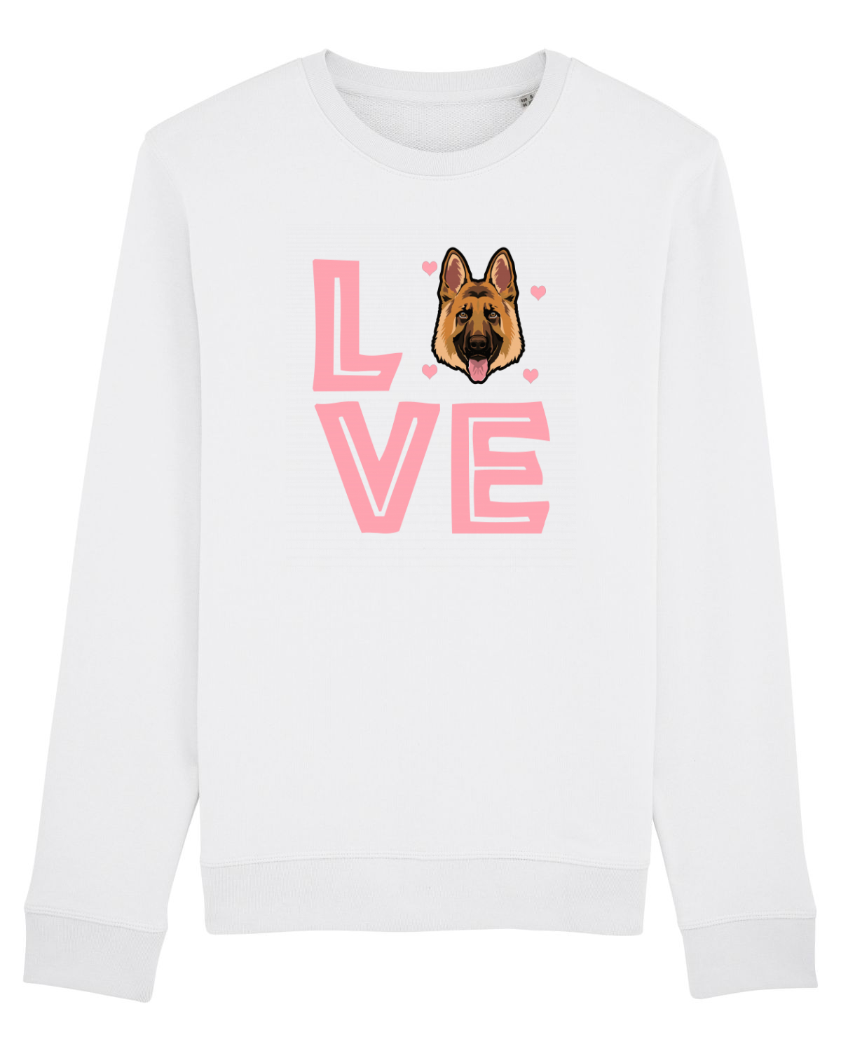 Bluză mânecă lungă Unisex Rise White