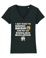 BULLDOG Tricou mânecă scurtă guler V Damă Evoker
