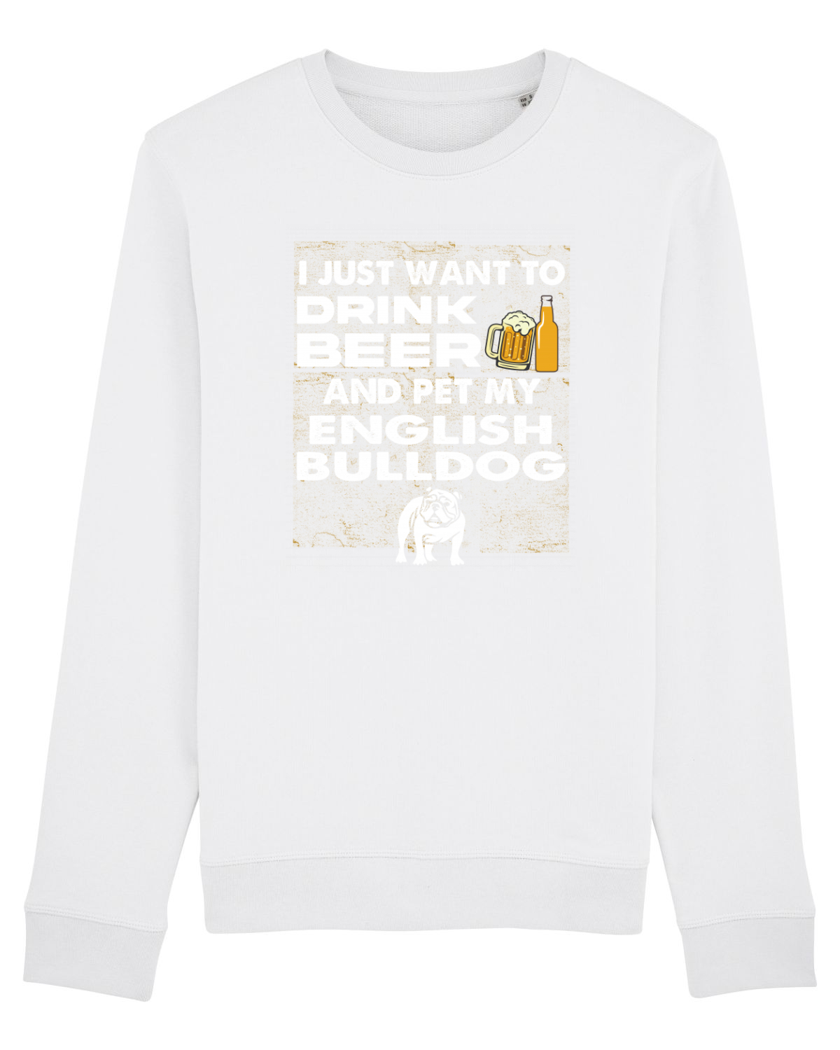 Bluză mânecă lungă Unisex Rise White