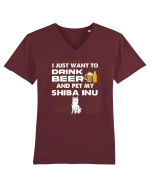SHIBA INU Tricou mânecă scurtă guler V Bărbat Presenter