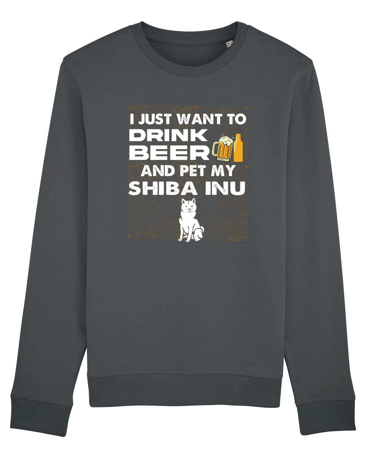 Bluză mânecă lungă Unisex Rise Anthracite