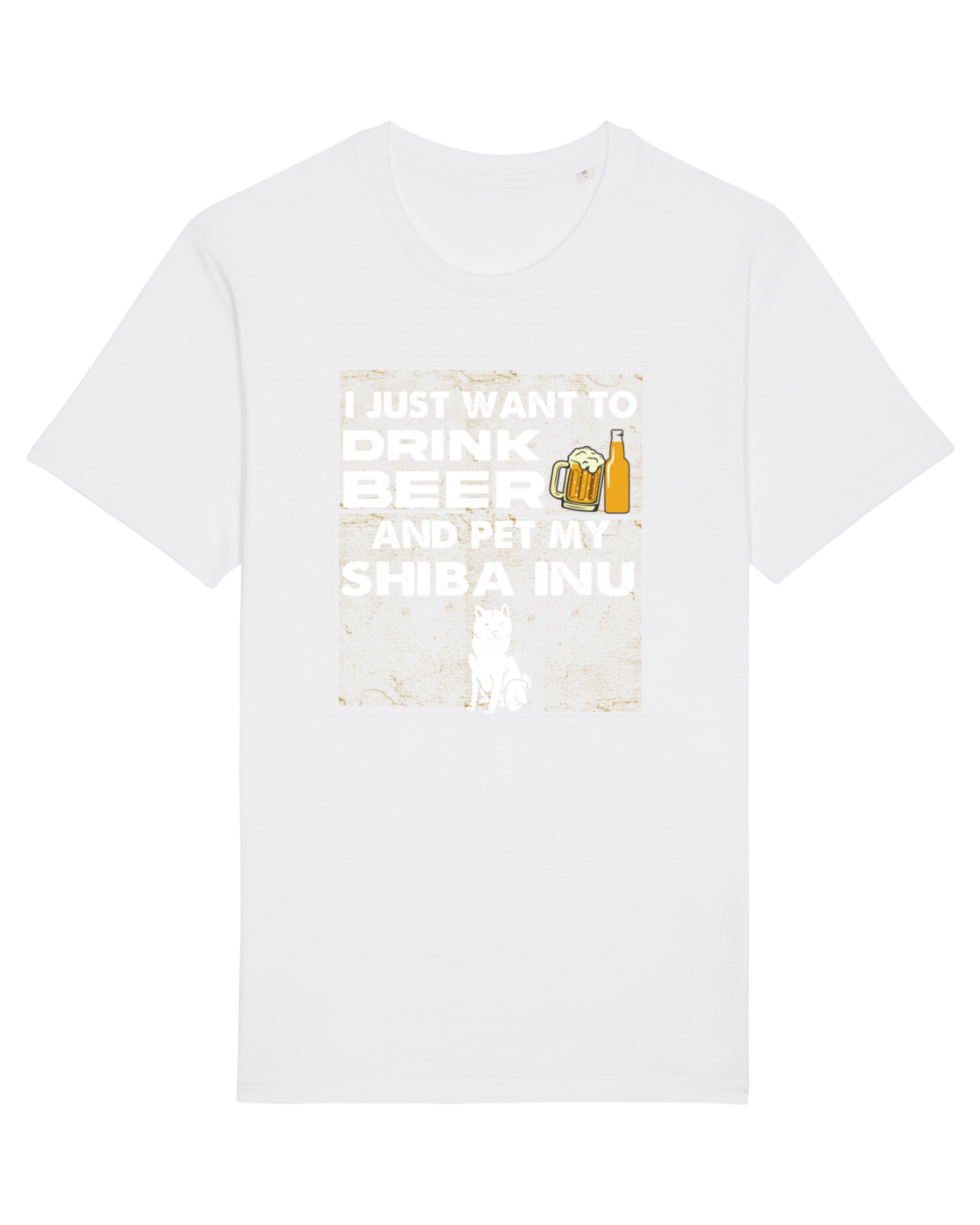 Tricou mânecă scurtă Unisex Rocker White