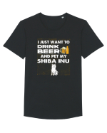 SHIBA INU Tricou mânecă scurtă guler larg Bărbat Skater