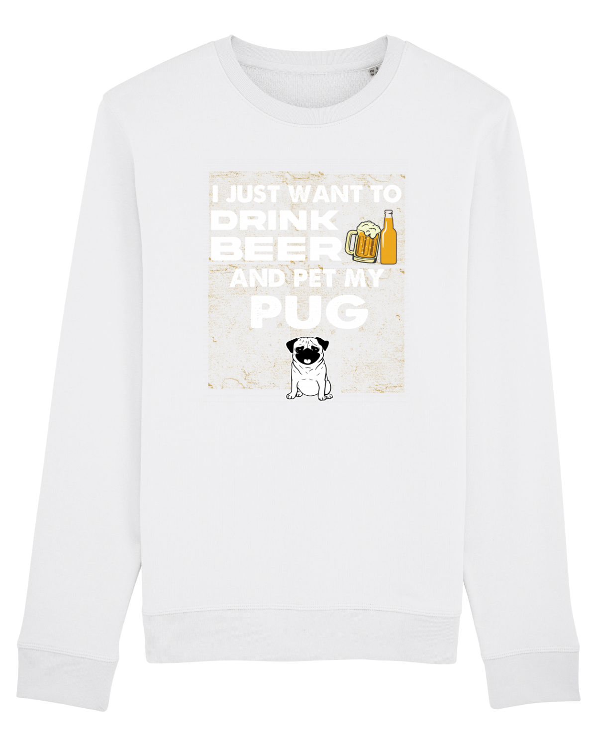 Bluză mânecă lungă Unisex Rise White