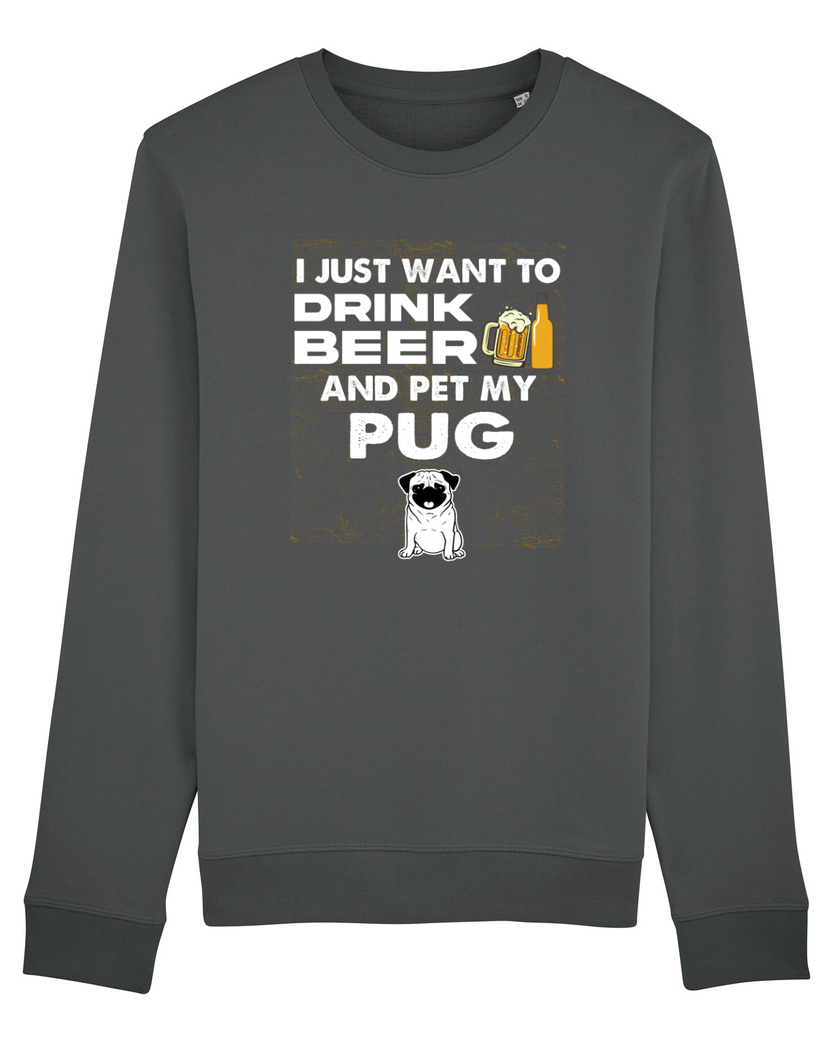 Bluză mânecă lungă Unisex Rise Anthracite