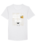 PUG Tricou mânecă scurtă guler larg Bărbat Skater